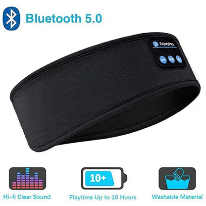 Wireless Bluetooth Earphone Sleeping Band Music Headphones Soft Elastic Comfortable Eye Mask Sleep Headset for Side Sleepers